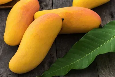 Mango on wood
