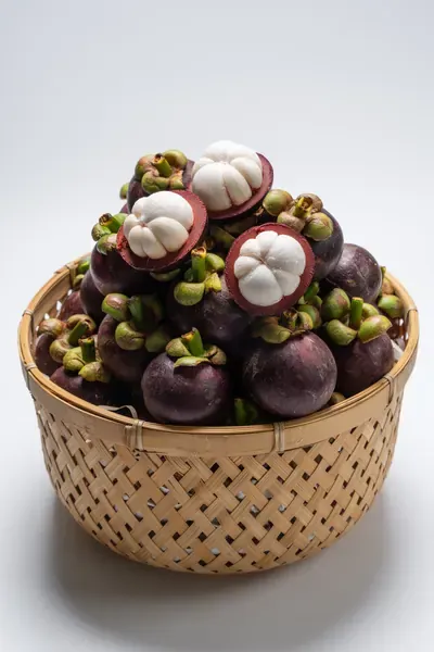 Mangosteen basket close-up
