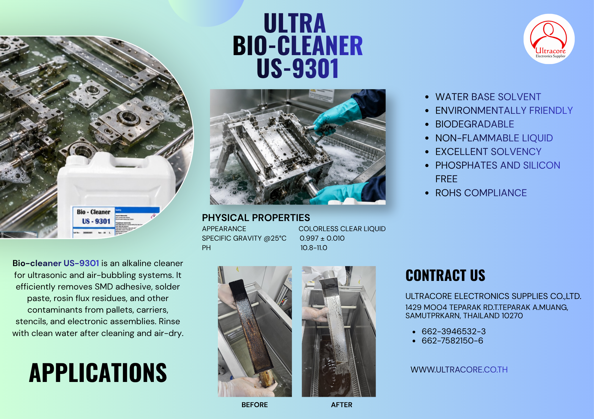 สินค้าใหม่ ULTRA BIO-ClEANER US-9301