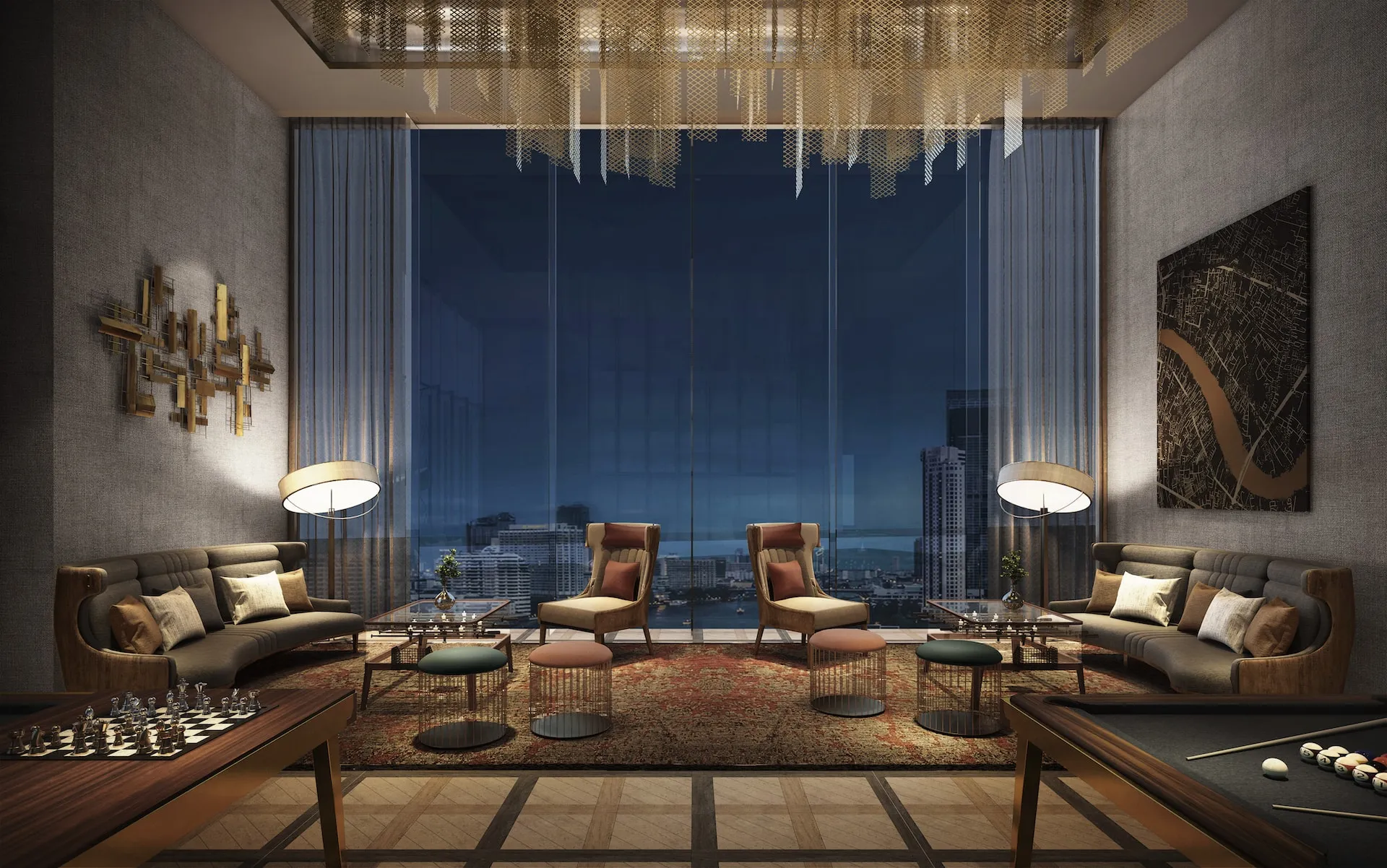 ภายในที่พักอาศัย Mandarin Oriental Residences