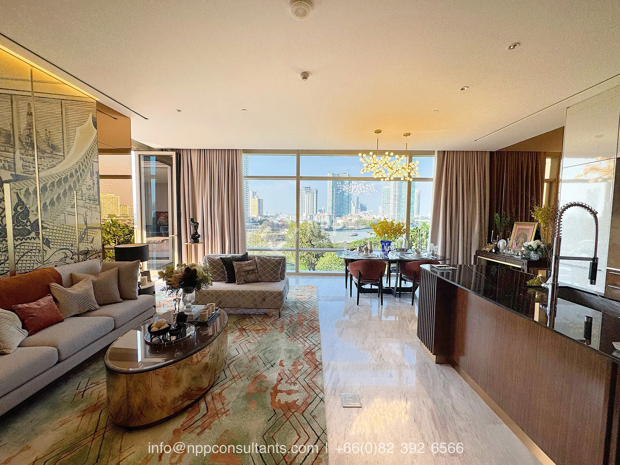 ภาพภายในห้องชุด 2 ห้องนอน 3