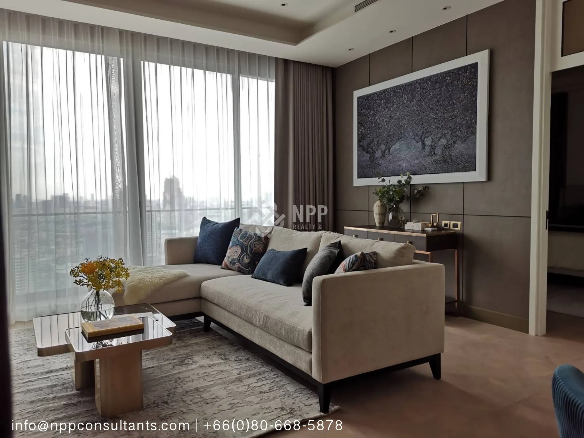 ภาพภายในห้องชุด 2 ห้องนอน 4