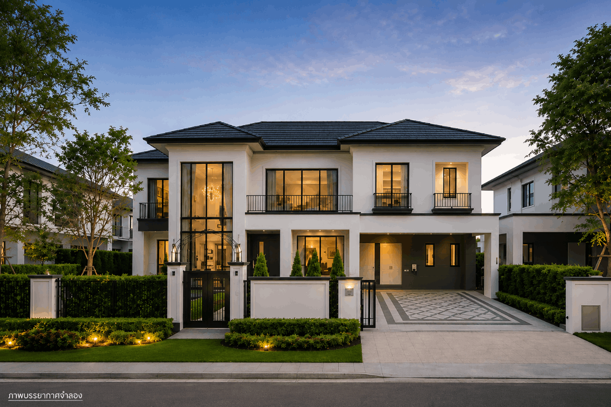 แบบบ้าน LIFFEY โครงการ Blessington วงแหวน-จตุโชติ