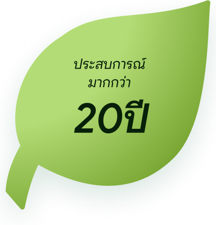 ประสบการณ์มากกว่า 20 ปี